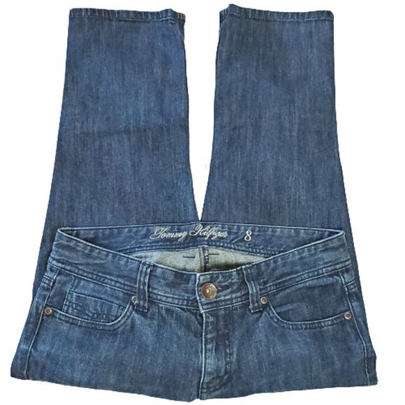 Tommy Hilfiger Denim Jean Dark Wash Capri Size 8 - Picture 2 of 4